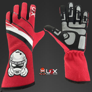 Sim racing gloves red
