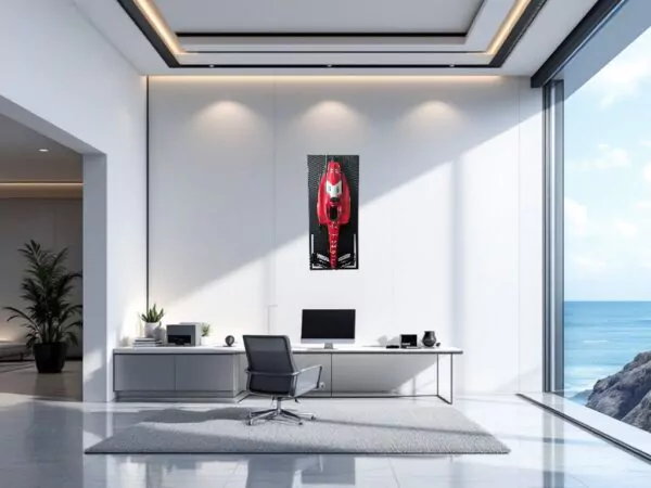 F1 Scale frame wall mounting office with a view